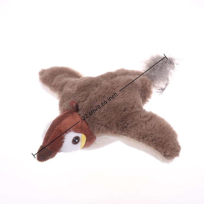 Simulated Bird Cat Toy Interactive Toys Dog Rechargeable Chirping Flapping Bird(No Flying) Touch Activated Plush Pet Toy