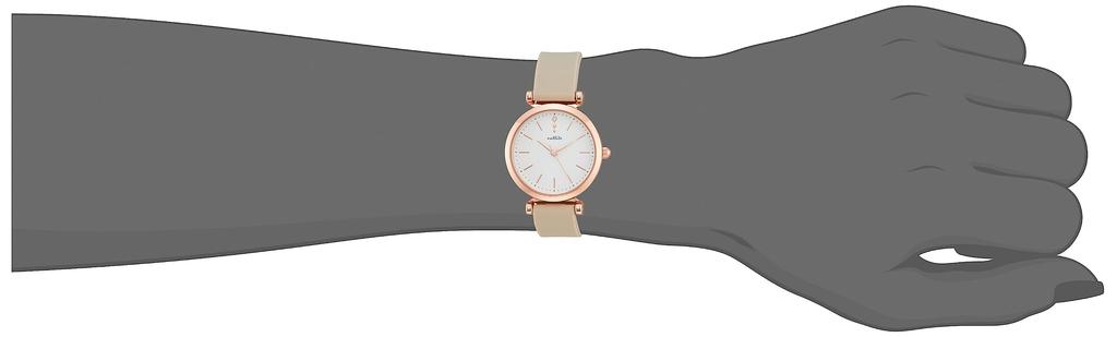 [Fieldwork] Watch Analog Silicone Band Scene Pink Gold YM070-1 Women's Beige