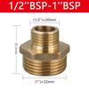 Quick Fit Adapter Brass Brass Tube Fitting Male Thread BSP Brass Nipple 1/8" 1/4" 3/8" 1/2" 3/4" 1" BSP Coupler Fitting