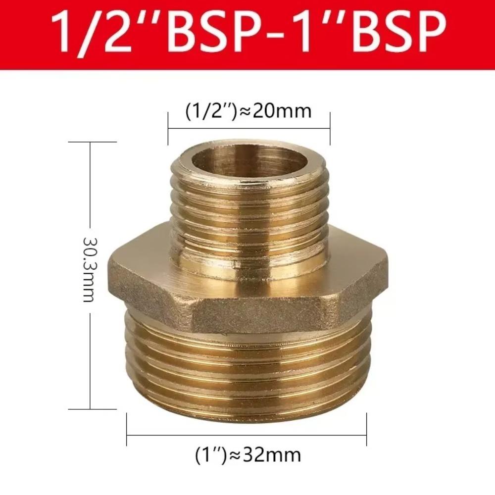 Quick Fit Adapter Brass Brass Tube Fitting Male Thread BSP Brass Nipple 1/8" 1/4" 3/8" 1/2" 3/4" 1" BSP Coupler Fitting