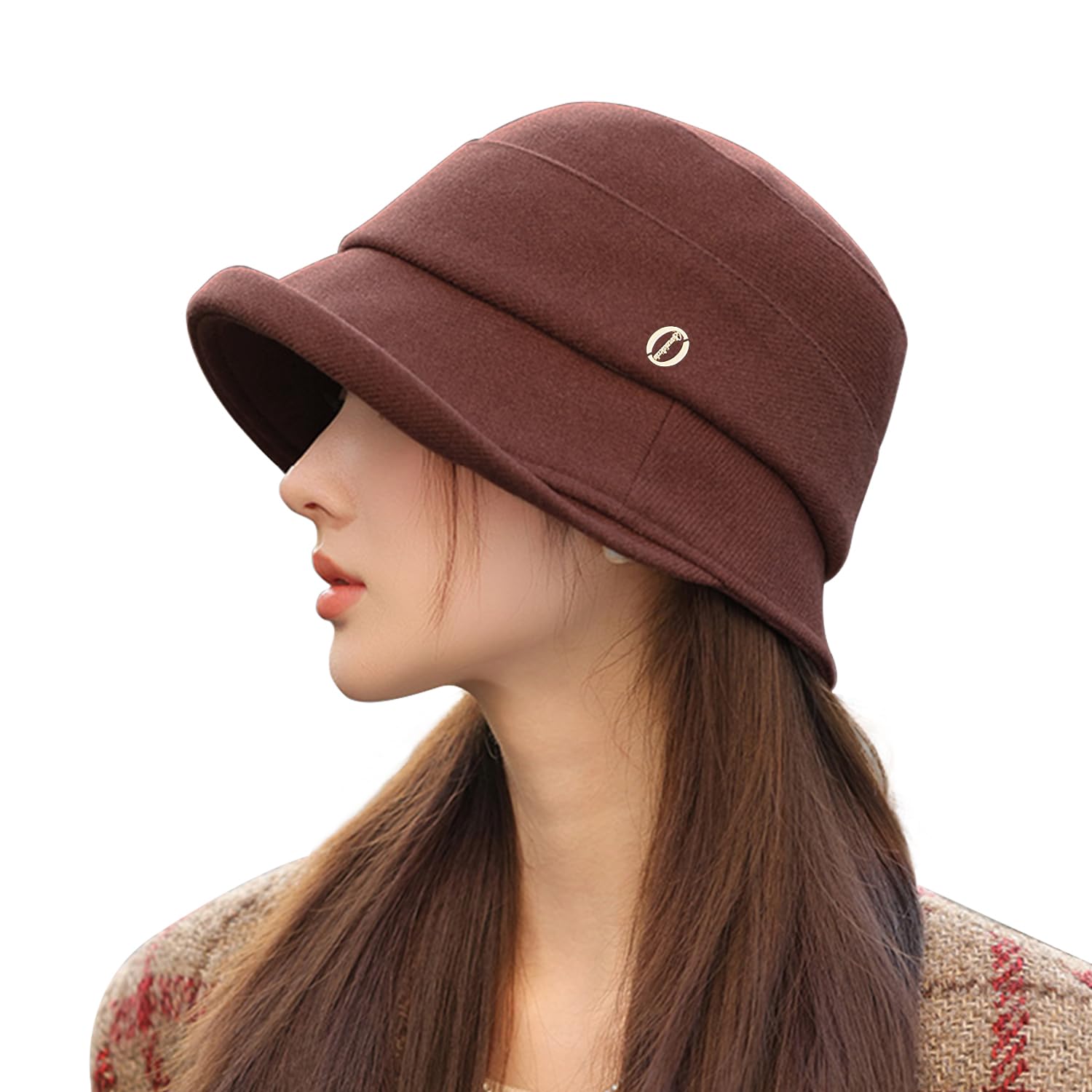 

Bucket Hat for Deep Wide Slimming UV UV Protection Number [ARSZHORSVS] Women, Brim, Autumn/Winter Hat, Brim, Effect, Protection, Warmth, Soft,