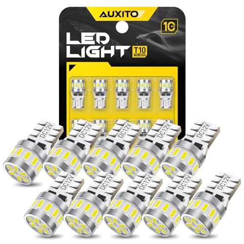 

AUXITO T10 LED 5x Ярче Белый Супер Яркий T10 LED Габаритный Огонь Подсветка Номерного Знака Салонный Свет Высокая Долговечность Неполярный Светодиодный Элемент 3014 6500