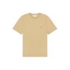 SS24 Fox Patch Ribbed Knit Crew Neck Short Sleeve T-Shirt Men Tops Malt-Milkshake MM00125KJ0008-P239