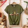 T-shirt Unisex Leone Persiano Sole Bandiera Patrimonio Iraniano Striscione Grafica Verde Bianco Rosso Patriottica Girocollo Cotone Top per Culturale