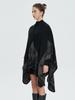 Black Print Cloak Winter Women Scarf Layers Poncho Elegant Lady Party Wrap Shawl Casual Warm Scarve Capa Para Mujer Pashmina New