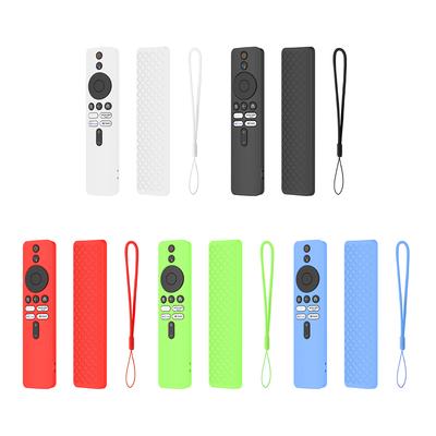 Silicone Remote Control Case Remote Control Cover Protector with Lanyard Shockproof Accessories for Xiaomi 4K TV MiBoX 2nd Gen