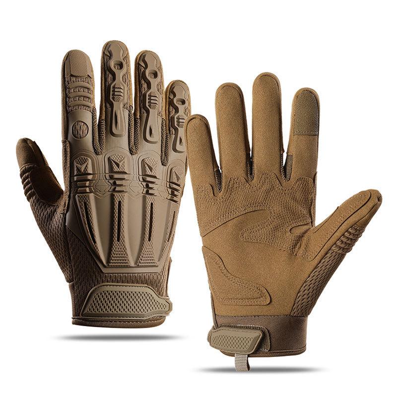 Tactical gloves men's outdoor full finger touch screen palm non-slip wear-resistant sports motorcycle cross-border riding gloves