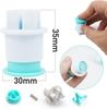 36Pcs Alphabet Plunger Stamps Upper Lowercase Letter Cutter Fondant Mold Diy Cake Cookie Baking Decorating Tools