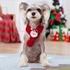 Cute Christmas Dog Knitted Scarf Collar Warm Santa Claus Pet Neck Warmer Festival Lightweight Cat Winter Scarf for Small Dogs