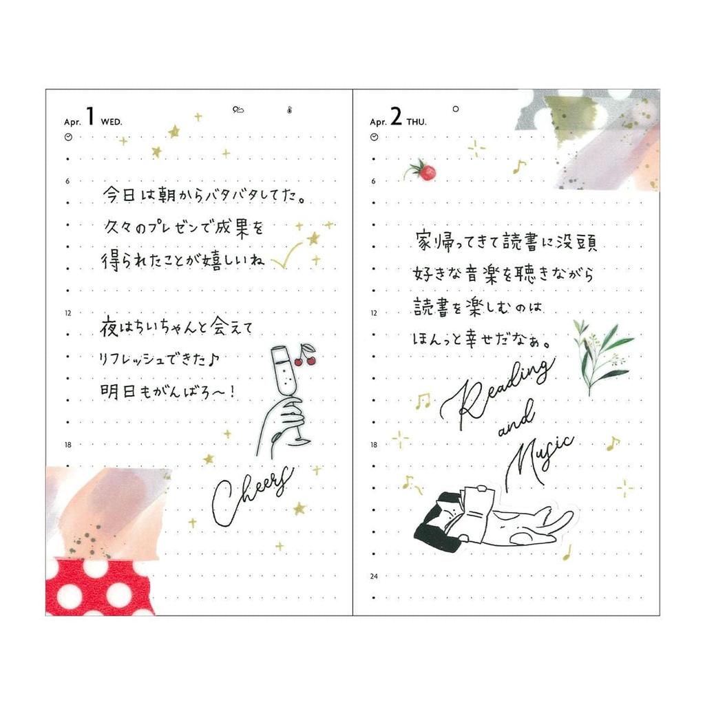 2026 April 2026 1 Page Per B7 Clear Neon EDiT Planner/Schedule Book, Start, Day, Size, Pocket, Orange, 26SDR-ETB02-OR