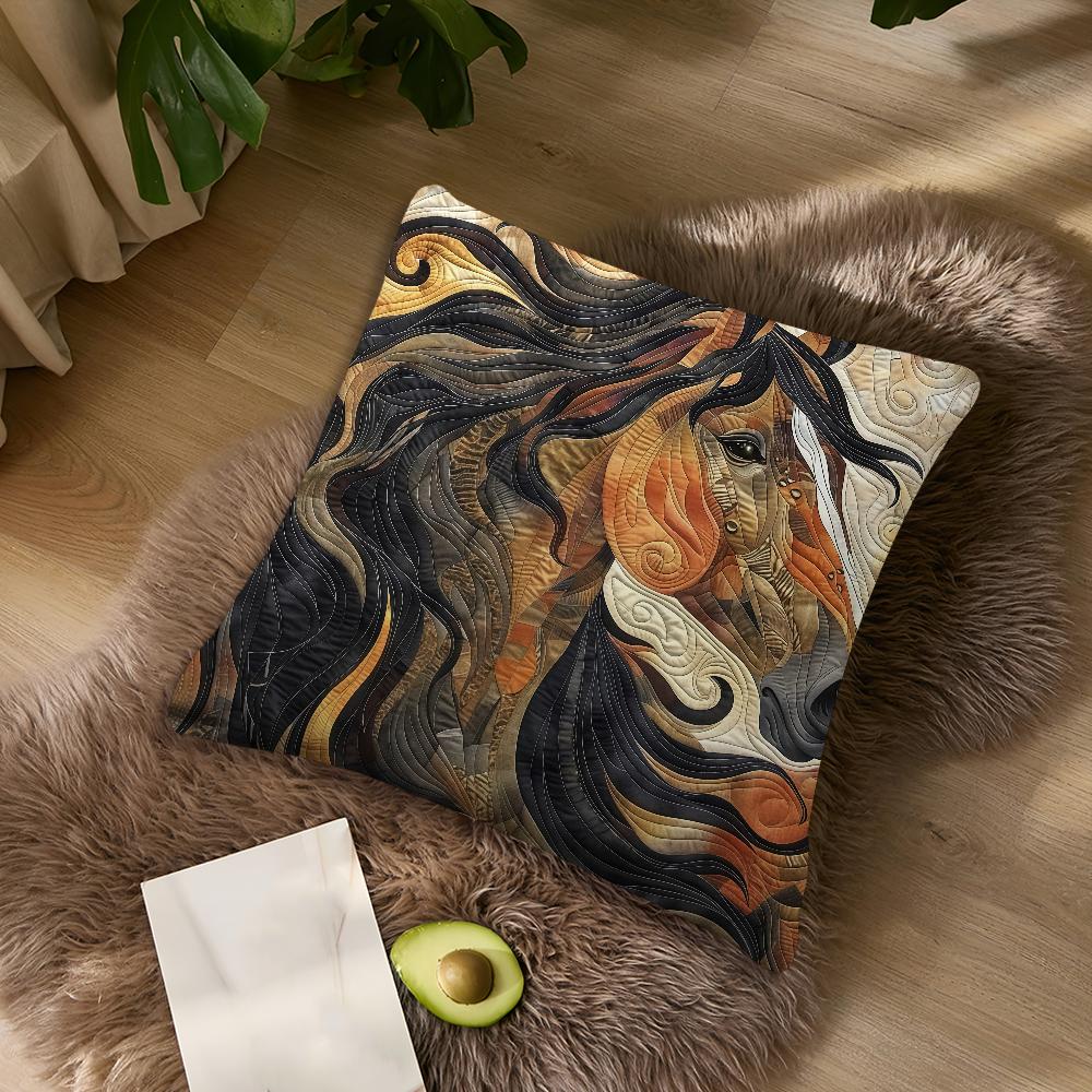 Horse cushion Fashion cover Pillowcase cool DoubleSided Printing Sofa Cushion Bedroom Bedside PillowCover