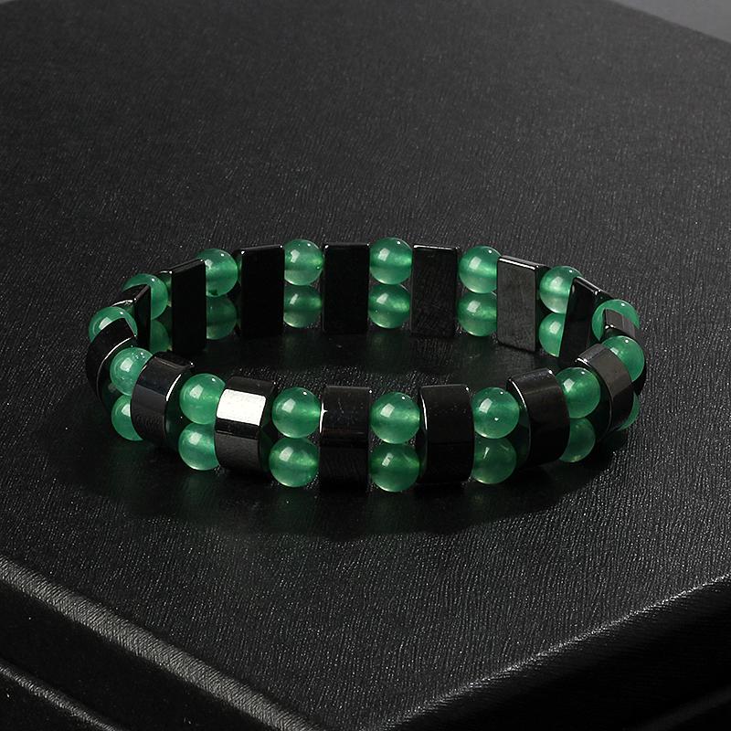 Fashion Wave Hematite Magnetic Bracelet Men Original Beaded Hematite Energy Bracelets for Women Positive Energy Jewelry Pulsera