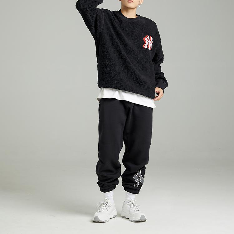 New MLB New York Yankees Knitted Sweatpants Unisex Black 3APTB0526-50BKS