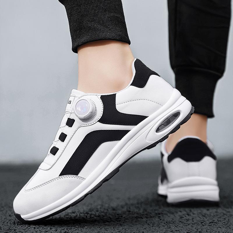 New low-top air cushion rotating buckle sports shoes outdoor light and comfortable cushioning casual shoes