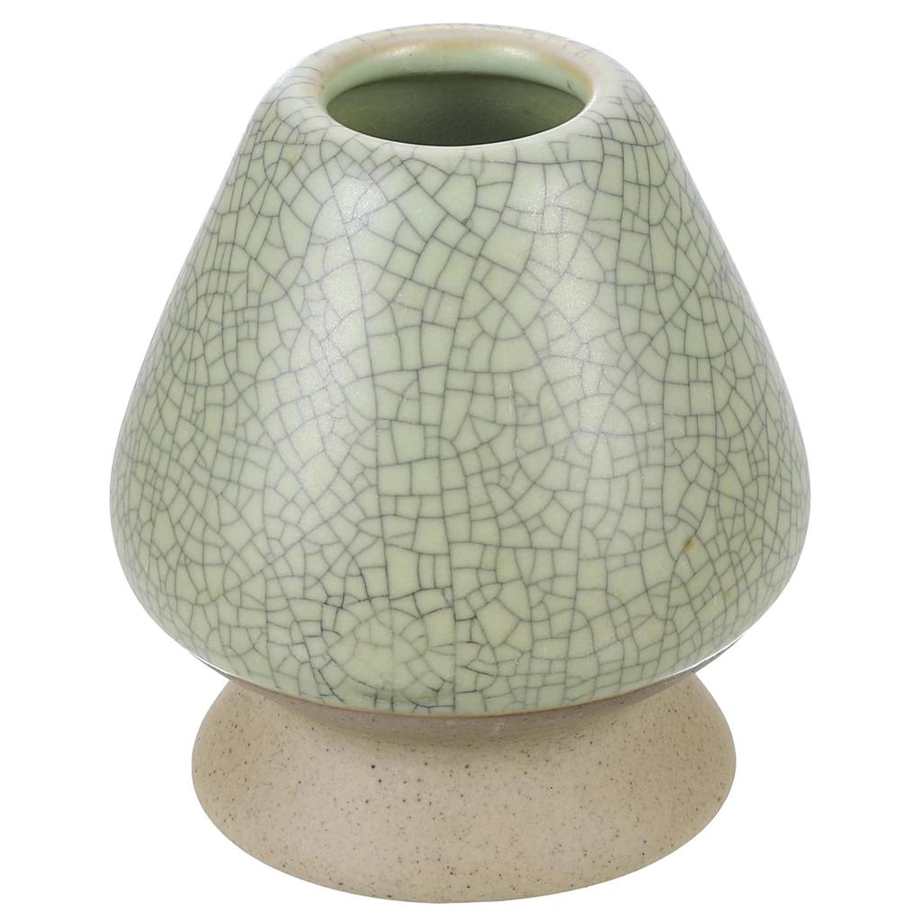 Uxcell Ceramic Chasen Stand, 66mm, Matcha Tea Towel Holder, Tea Set Towel Stand, Traditional Matcha Chasen Holder, Tea Set Accessory for Tea Tasting,