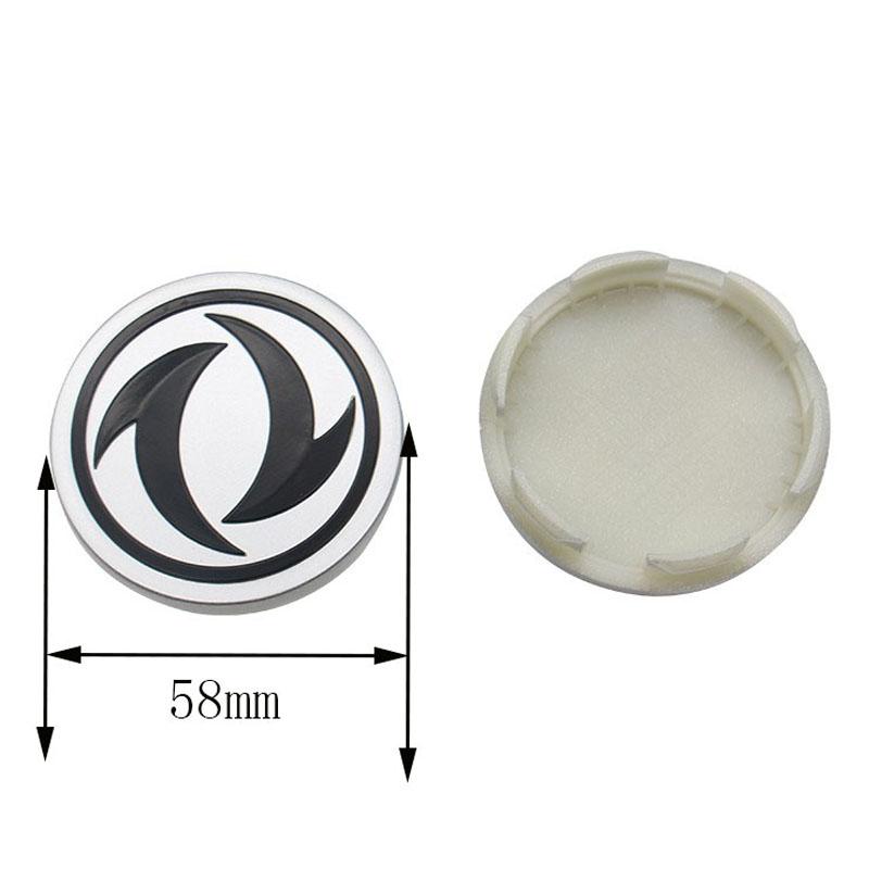 4pcs Hub Cover Wheel Cover Aluminum Wheel Center Logo Cover Wheel Hubcap for DFSK Dongfeng Glory 330/360/370/580 Spare Part