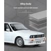 1/24 BMW M3 E30 1988 Supercar Alloy Car Model Sound and Light Pull Back Children's Toy Collectibles Birthday Gift