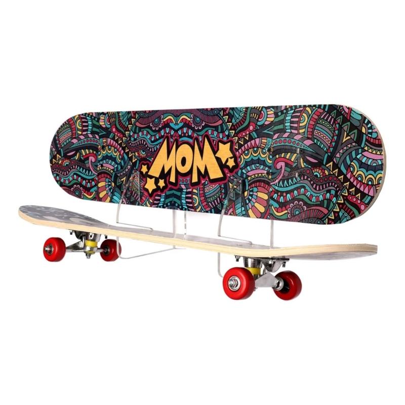 Skateboard Rack,Wall Mounted Skateboard Organizers,Home and Garage Skateboard Storage Hangers Skateboard Display Rack