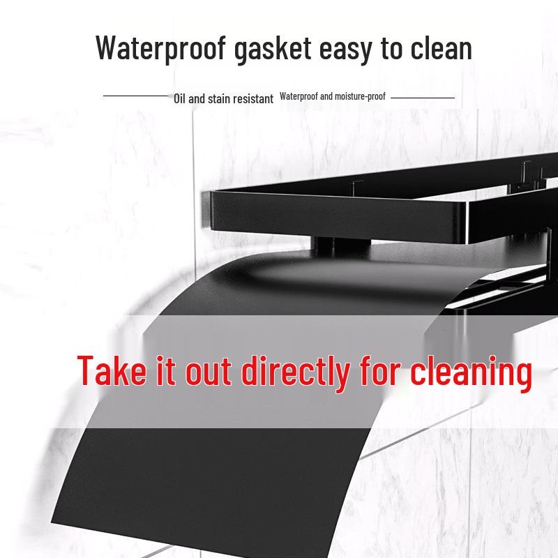 Metalowy stojak do przechowywania montowany na ścianie, odporny na rdzę: Bez wiercenia Półka kuchenna na przyprawy i łazienkowa