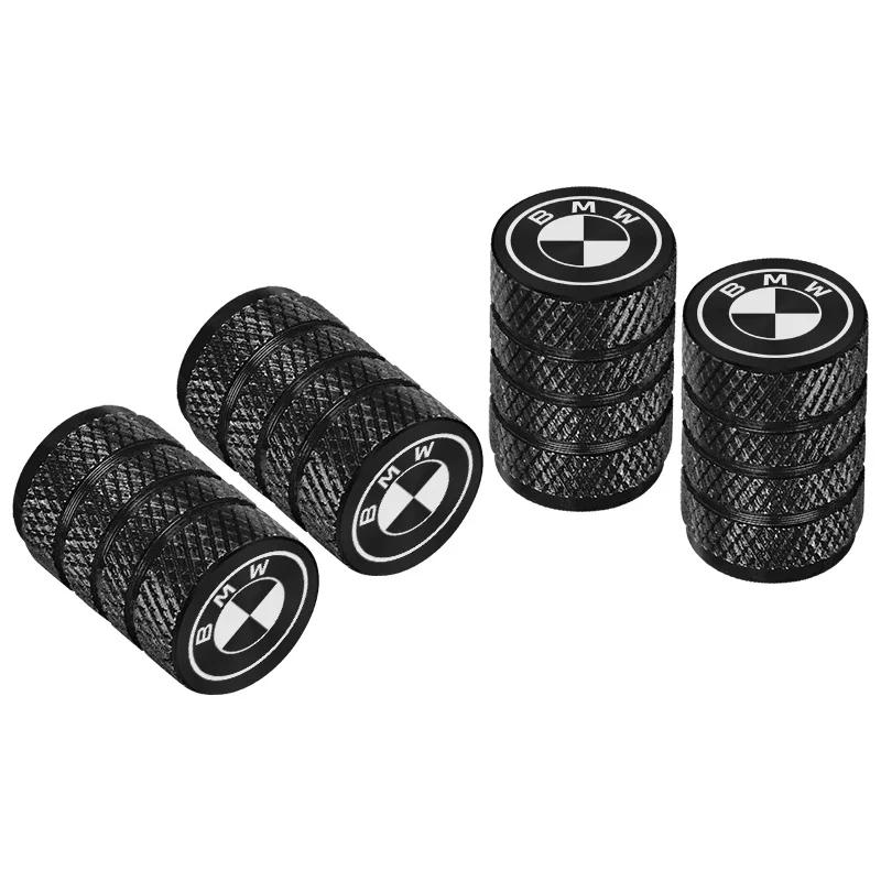 4Pcs Car Tire Valve Stems Cap Knurling Style Tire Valve Cap Aluminum Tire Wheel Stem Air Valve Cap for BMW M E90 E91 E92 X3 X5
