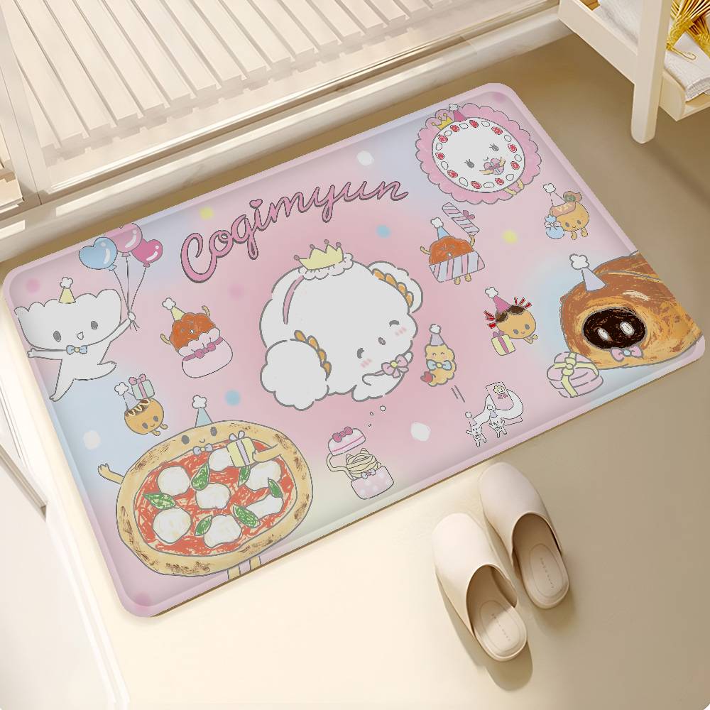 C-cogimyun Anime Entrance Door Mat Nordic Style Bedroom Living Room Doormat Home Balcony Anti-Slip Modern Home Decor