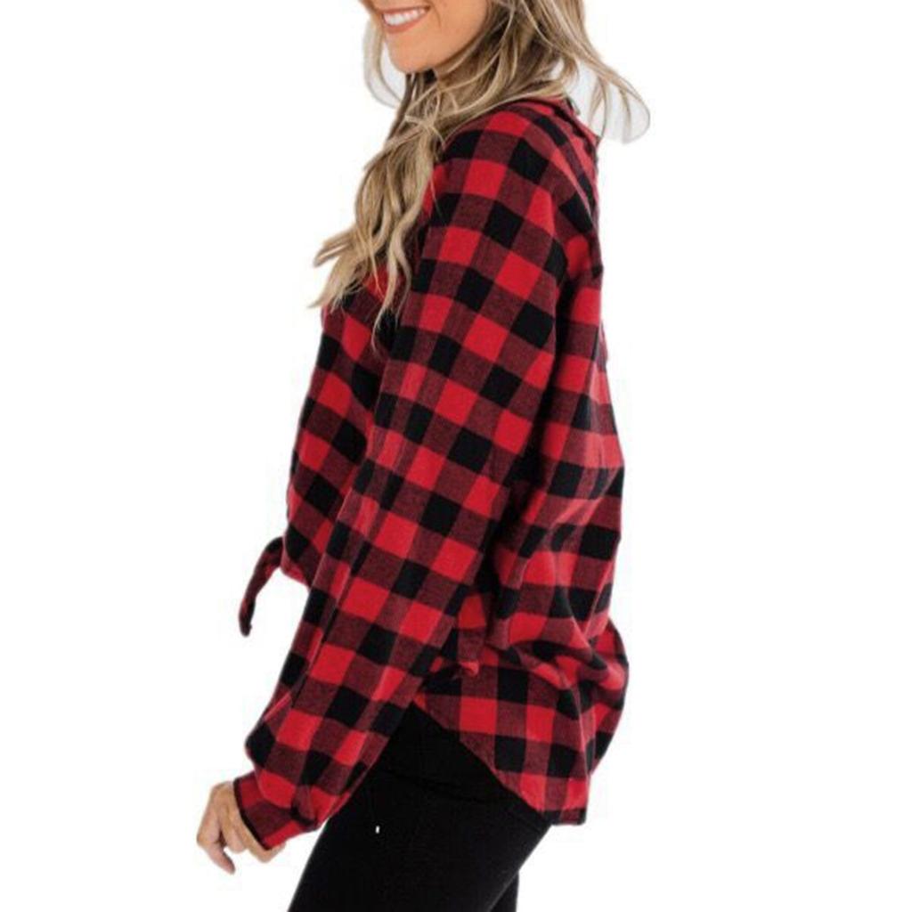 Jachetă cu glugă în carouri cu mânecă lungă pentru femei, bluză casual, bluză, bluză, bluză