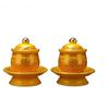 Traditional Buddha Lotus Oil Lamp Buddha Hall Ceramic Butter Lamp Home Feng Shui Offering Ornaments Buddhist Decoration Supplies