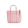 Toni Monogram Canvas And Leather Trimmed Tote Bag Women Tote Bags Pink MWPDSTA01QZ001