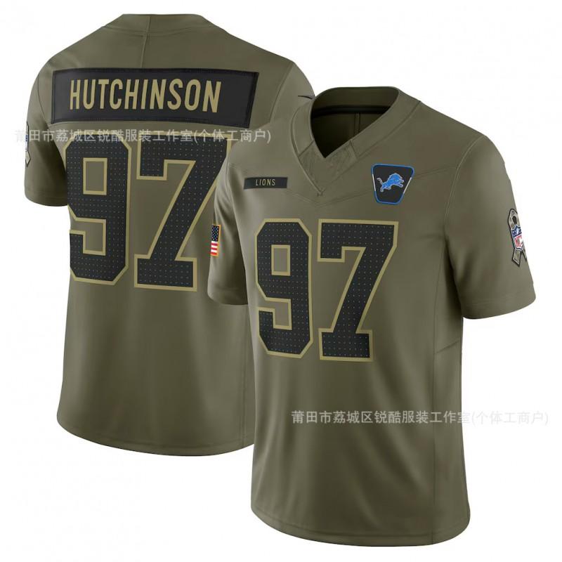 Detroit Lions NFL Football Jersey Mens Embroidered Mesh Short Sleeve Team Apparel Fans Game Day Wear