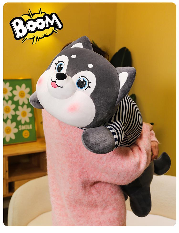 Husky Shiba Inu Plush Pillow: Cute Gift for Boyfriend/Girlfriend