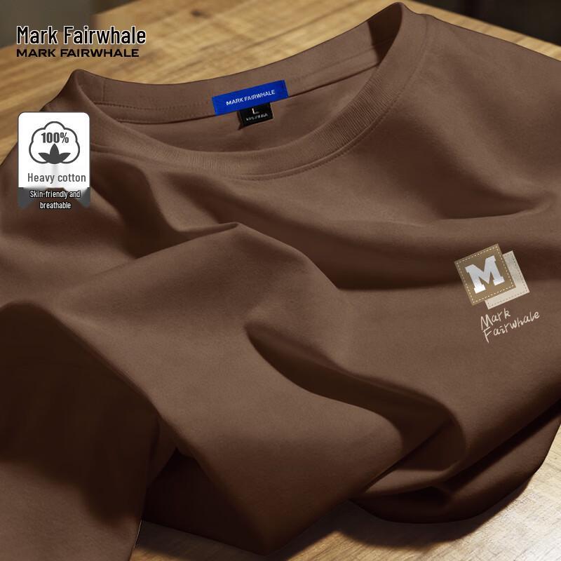 MARK FAIRWHALE Men's Loose Fit Heavyweight Cotton Short Sleeve T-Shirt