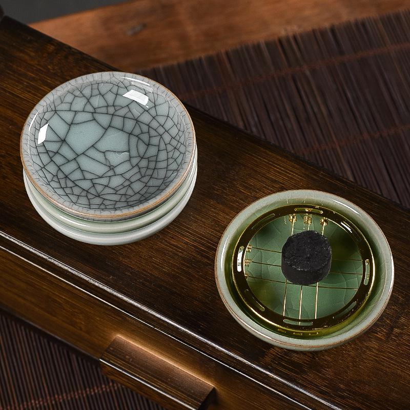 Celadon Charcoal Longquan Ceramic Dish: Seasoning, Sauce, Incense, Charcoal Stand, Vinegar, Ink Dish.