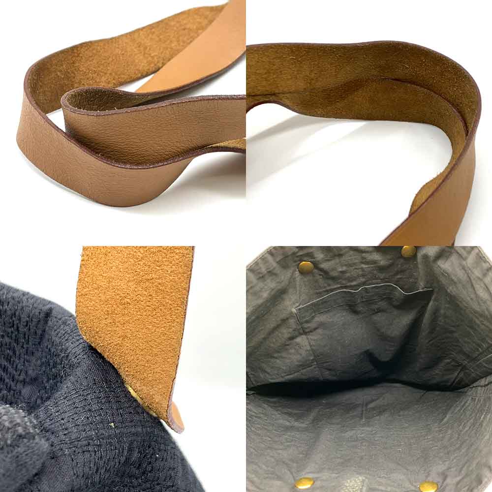 Used HERMES AmedabaHandbag Cotton canvas Women