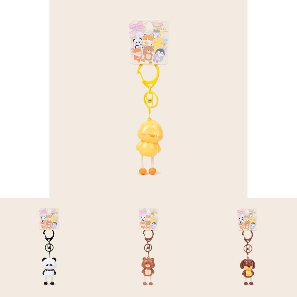 Pull The Foot Cat Frog Panda Dog Bear Animal Keychain For Cute Gift And Decor