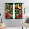 2pcs,2D Plane Printing Popular Curtains Christmas88 Versatile Fabric (without Rod) Festive for Bedroom Living Room Study Room