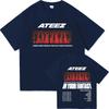 Ateez 2026 World Tour in Your Fantasy 90s Tshrits Mens Women Y2K Oversized High Quality Casual Short Sleeve Tshrit Loose Clothes