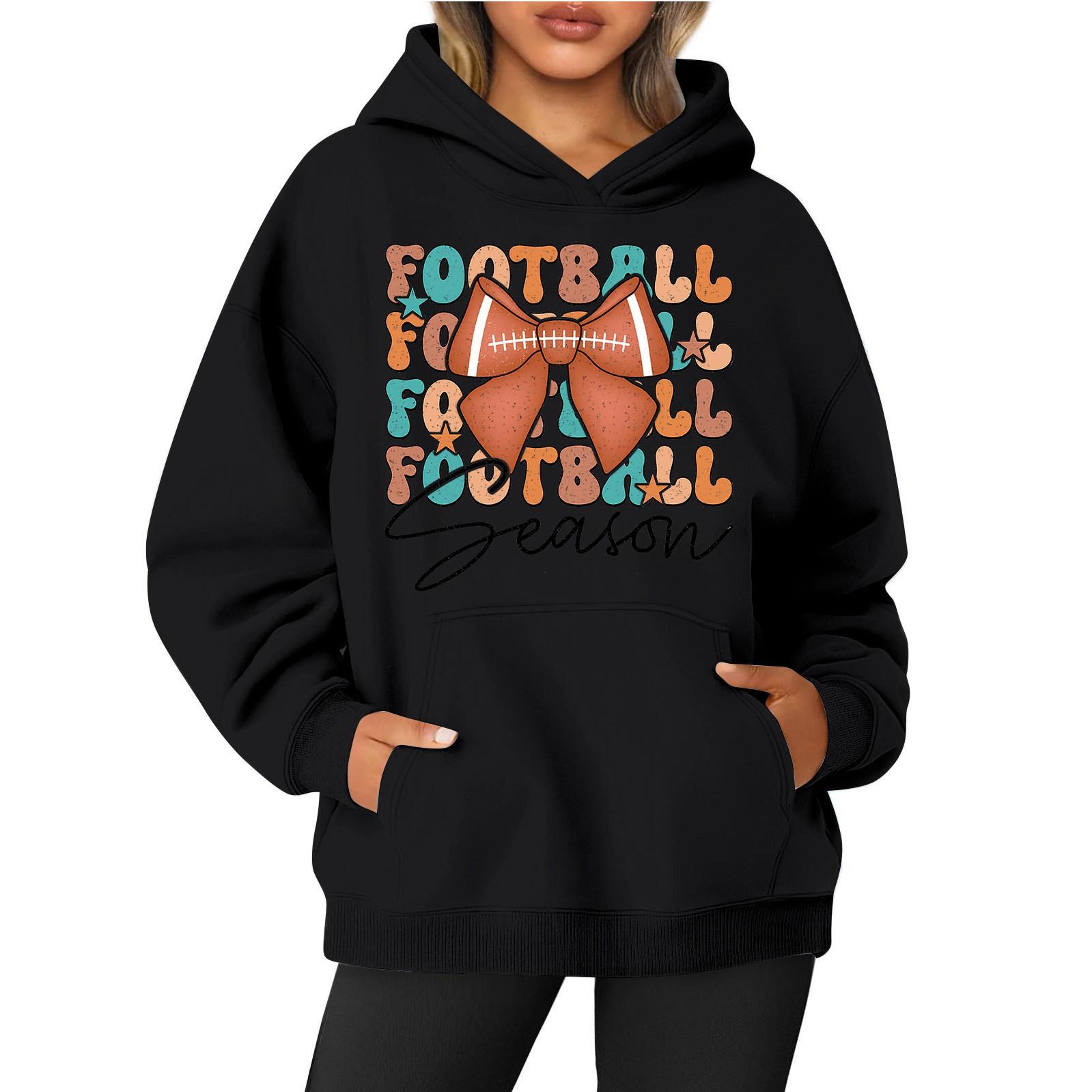 

Женская толстовка с круглым вырезом и длинным рукавом с принтом регби L чёрный