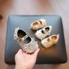 2025 Autumn New Baby Toddler Shoes Korean Version Girls Bow Princess Single Shoes 0-3 Years Old Children Leather Shoes