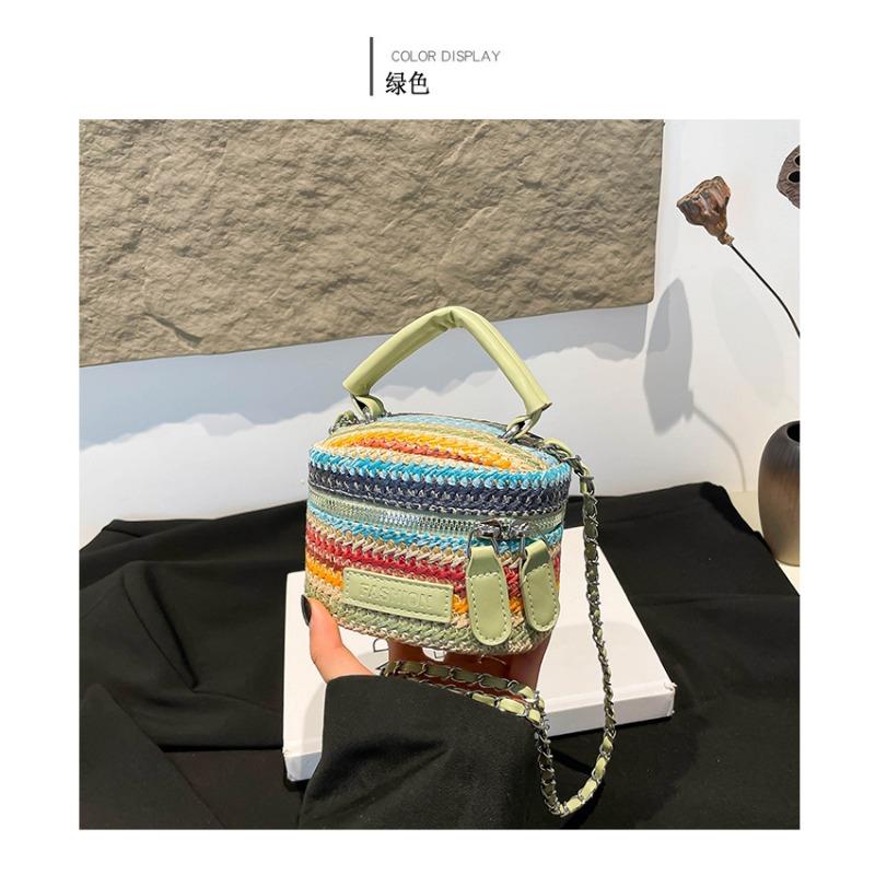 Sac à main - Sac seau bandoulière pour femme - Sac tissé haut de gamme, de niche pour femme