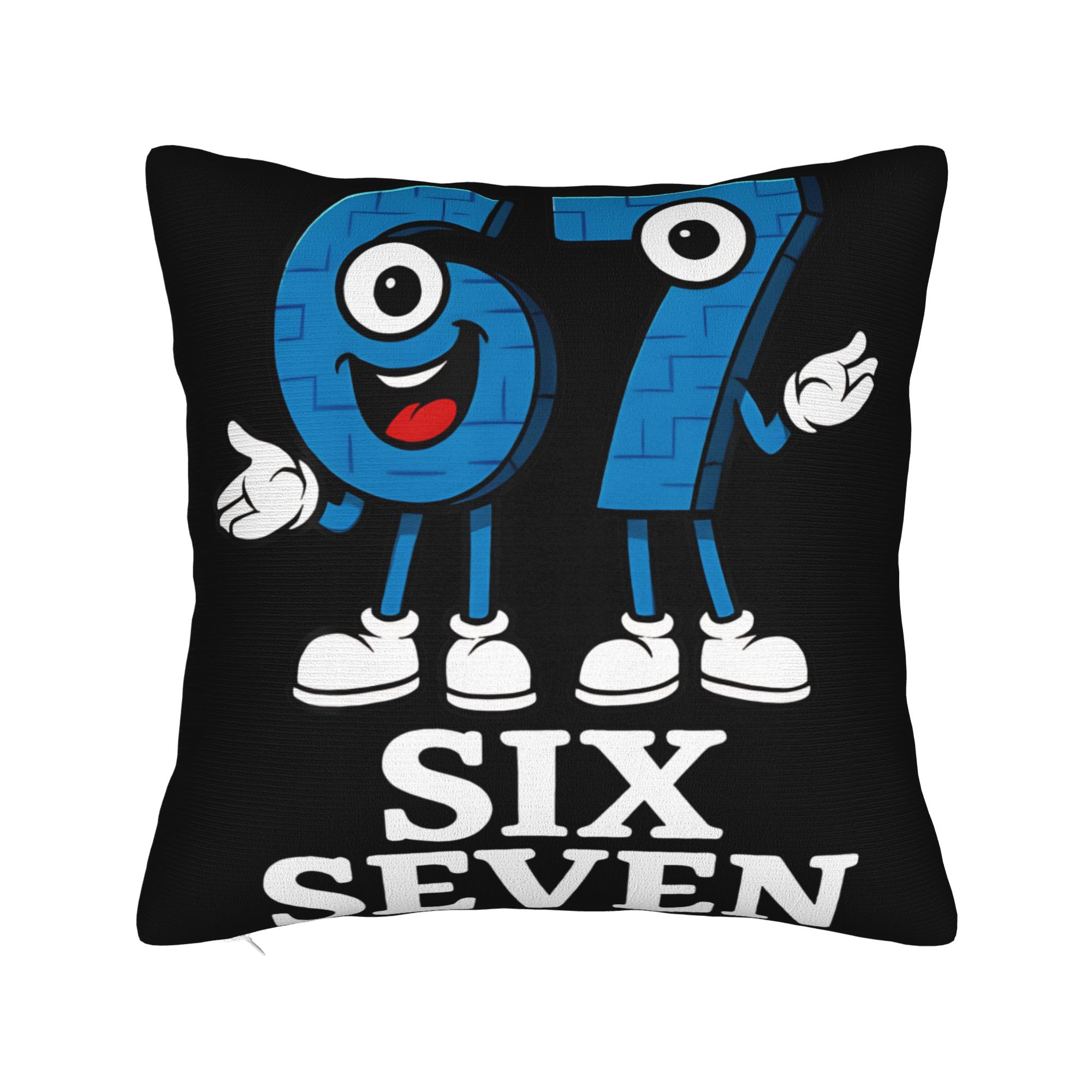 

67 Six Seven 6-7 Funny Italian Brainrot Pillowcases Merch Soft Cushion Cover Decorations Pillow Case Cover Seater Multiple Sizes 20x20Inch