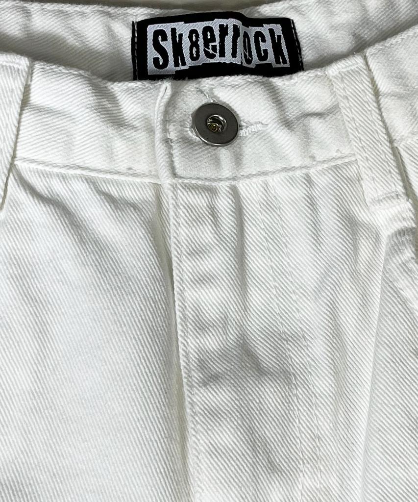 SK8ER ROCK Camo Flap Ivory Curved Jeans