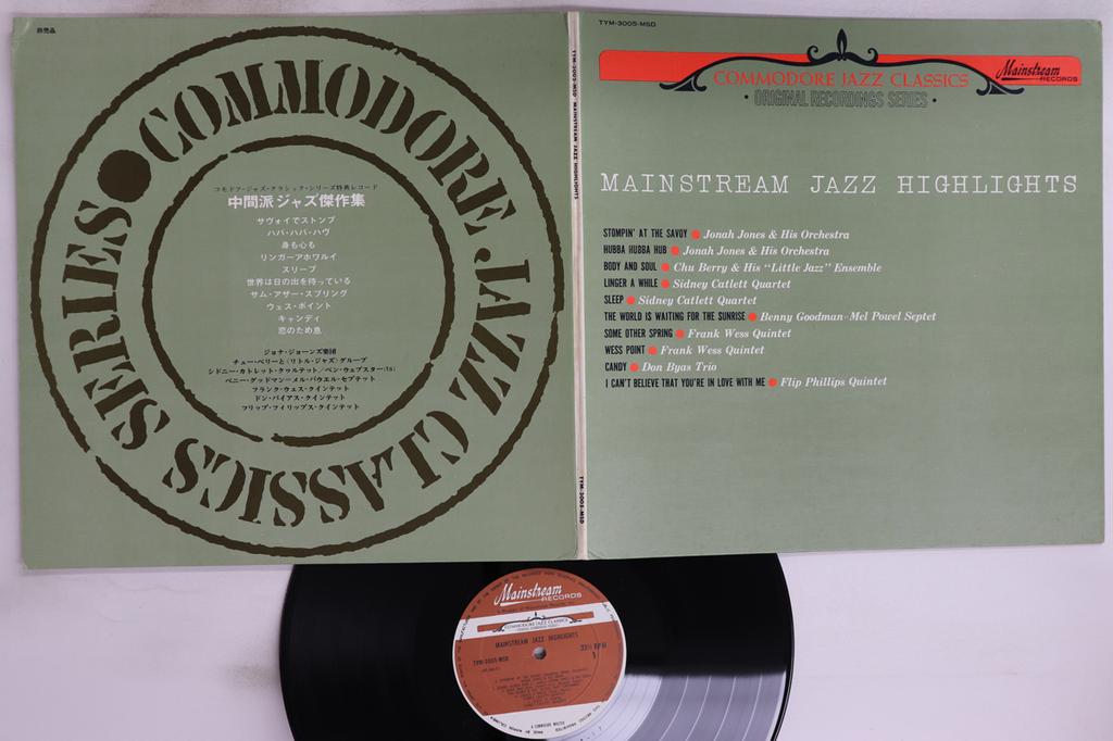 LP Record VARIOUS - Mainstream Jazz Highlights TYM3005MSD MAINSTREAM 1968 Japan Jazz Used