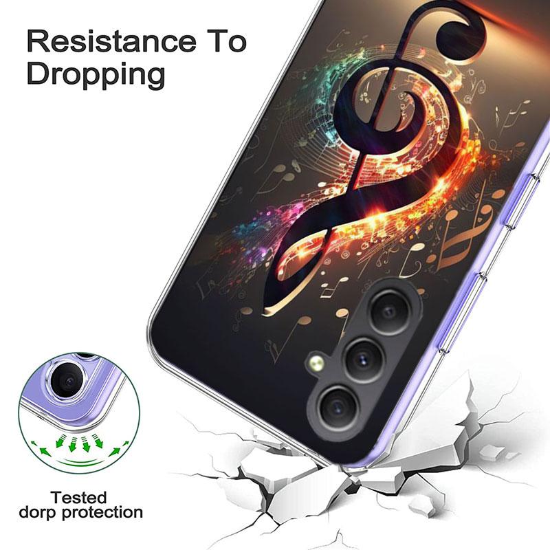 Klaviertasten Musikalische Handyhülle Für Samsung A70 A50S A40 A30 A20E A16 A26 A36 A56 A17 Galaxy Note 20 10 9 8 A71 A51 A41 A31 A21S A