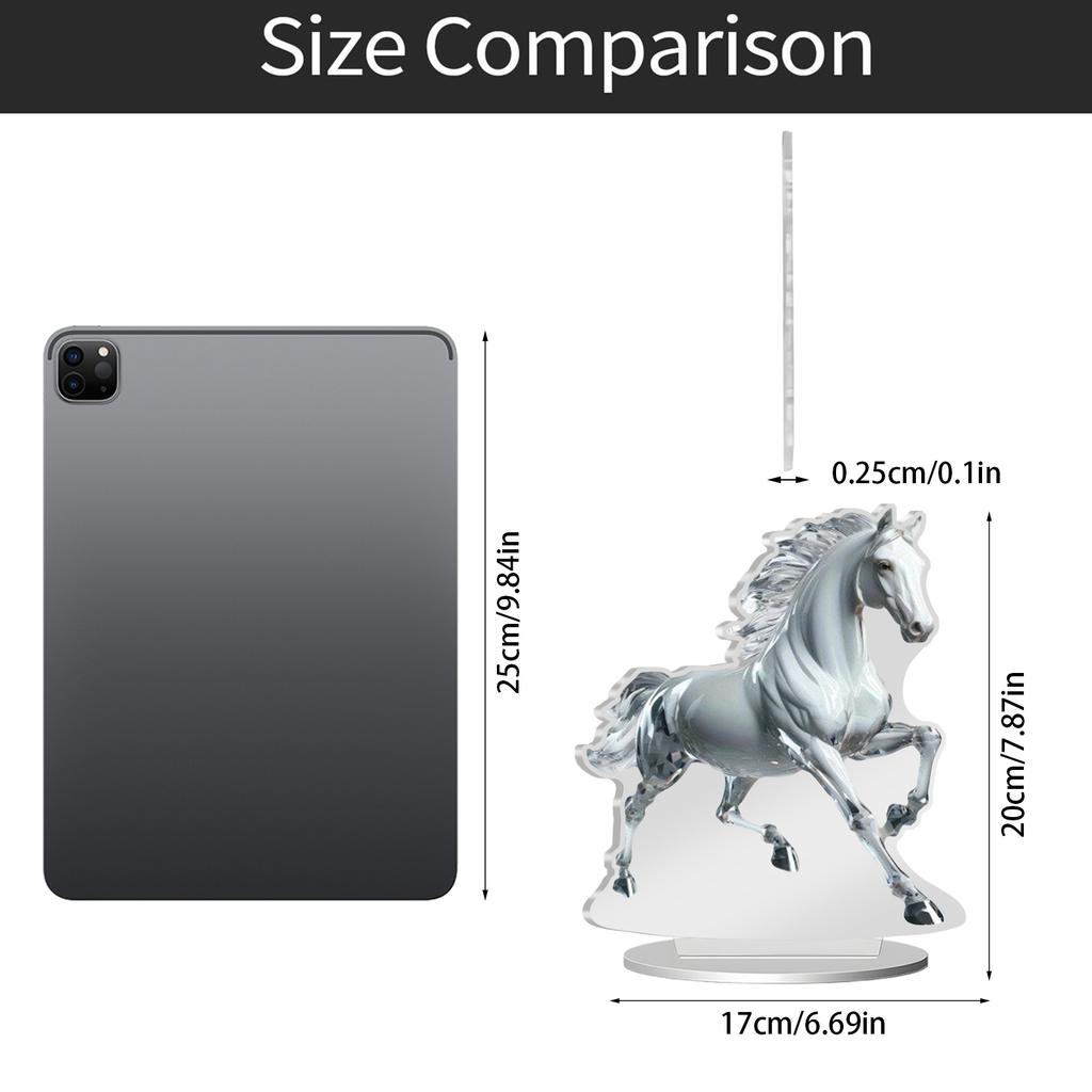 2D Acrylic Horse Year Desktop Ornament