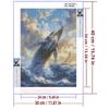 5d DIY Diamond Painting Cross Stitch Marine Whales Diamond Embroidery Mosaic Full Round Drill Home Decor