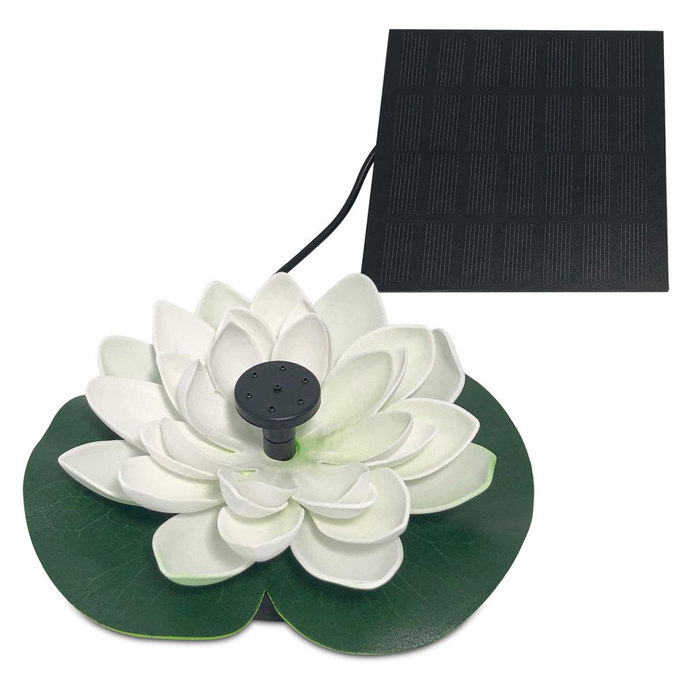 Floating Outdoor Solar Lotus Fountain for Pool or Garden