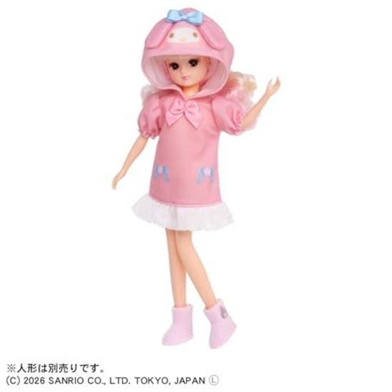 Takara Tomy Licca-chan Doll My Melody Loungewear Dress-up Play Toy Ages 3 Up