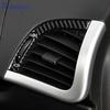 Car Dashboard Air Vent Outlet Interior Trim For Peugeot 206 2009 2010 2011 2012 2013 2014 Real Soft Carbon Fiber Sticker LHD RHD