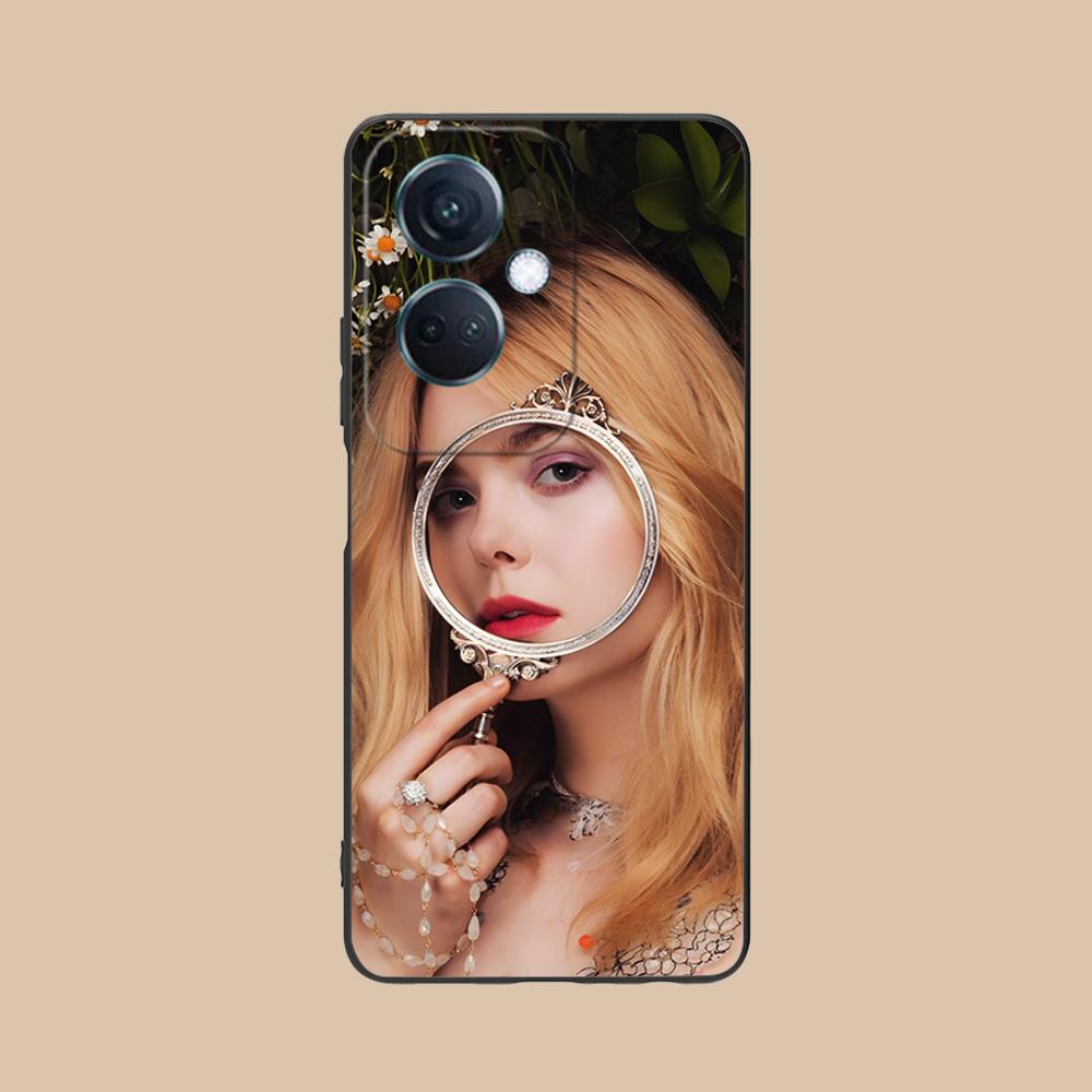 Elle Fanning Matte TPU Mobile Phone Case for OPPO Find X9 X8 X7 X6 X5 X3 X2 Plus S Pro Ultra Lite Colorful Printing Cover