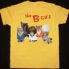 The B-52's Band Cats Funny Cotton All Size Men Women Yellow Shirt Unisex T-Shirt